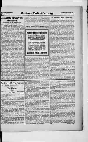 Berliner Volkszeitung vom 25.09.1920