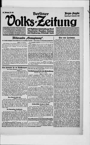 Berliner Volkszeitung vom 30.09.1920