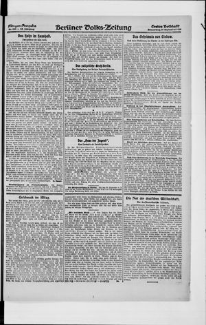 Berliner Volkszeitung vom 30.09.1920