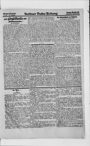 Berliner Volkszeitung vom 02.10.1920