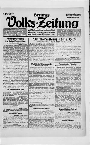 Berliner Volkszeitung vom 05.10.1920