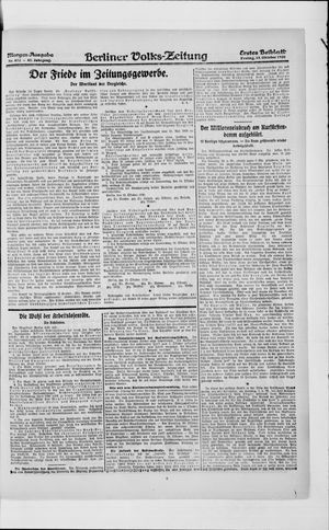 Berliner Volkszeitung vom 15.10.1920