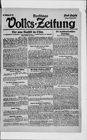 Berliner Volkszeitung vom 15.10.1920