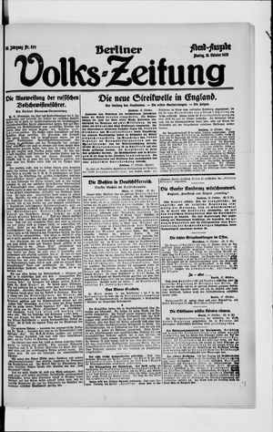 Berliner Volkszeitung vom 18.10.1920