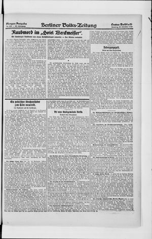 Berliner Volkszeitung vom 24.10.1920