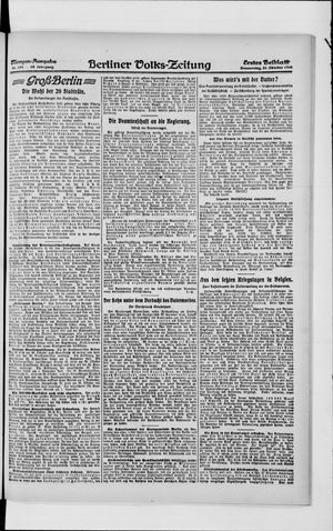 Berliner Volkszeitung vom 28.10.1920