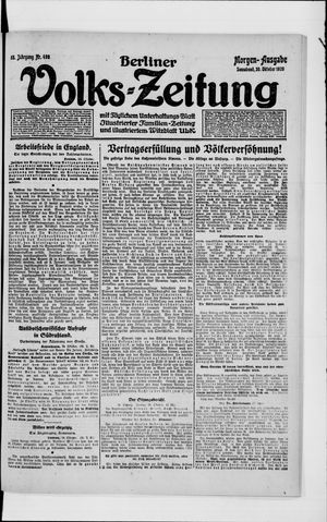 Berliner Volkszeitung vom 30.10.1920