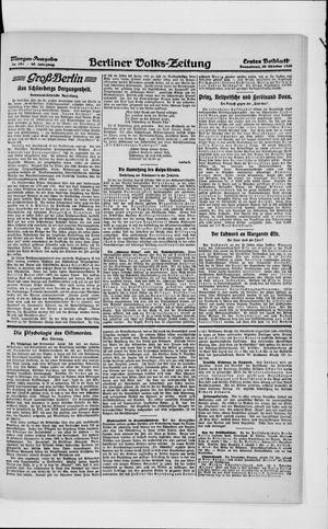 Berliner Volkszeitung vom 30.10.1920