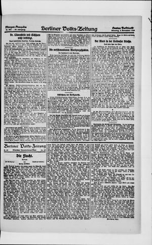 Berliner Volkszeitung on Nov 2, 1920