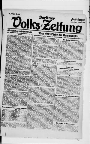 Berliner Volkszeitung vom 11.11.1920