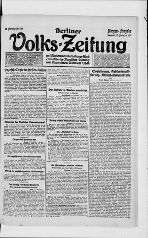 Berliner Volkszeitung vom 13.11.1920