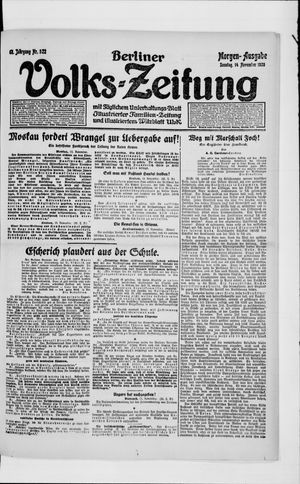 Berliner Volkszeitung vom 14.11.1920