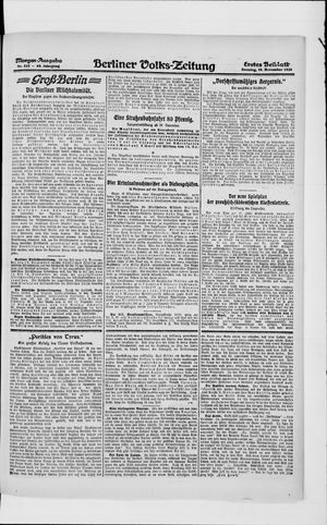 Berliner Volkszeitung vom 14.11.1920