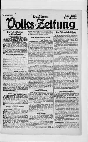 Berliner Volkszeitung vom 16.11.1920