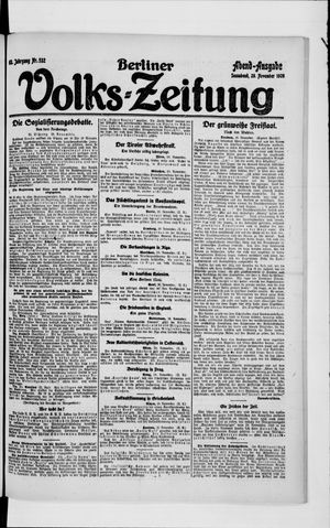 Berliner Volkszeitung vom 20.11.1920