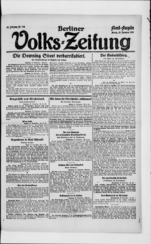 Berliner Volkszeitung vom 29.11.1920