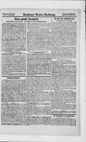 Berliner Volkszeitung vom 30.11.1920