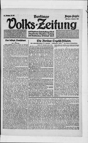 Berliner Volkszeitung vom 01.12.1920