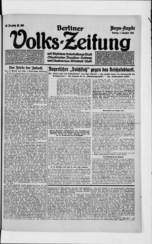 Berliner Volkszeitung on Dec 7, 1920