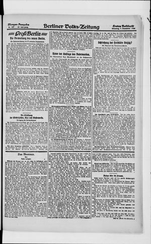 Berliner Volkszeitung on Dec 7, 1920