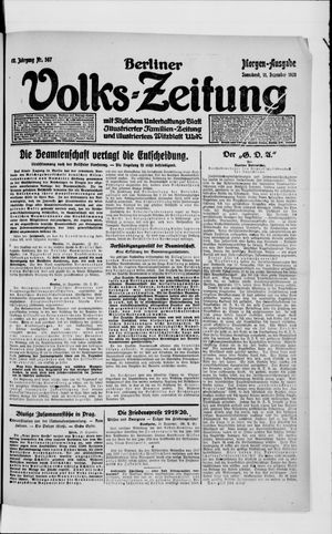 Berliner Volkszeitung vom 11.12.1920
