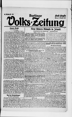 Berliner Volkszeitung vom 13.12.1920