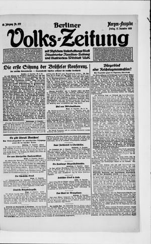 Berliner Volkszeitung vom 17.12.1920