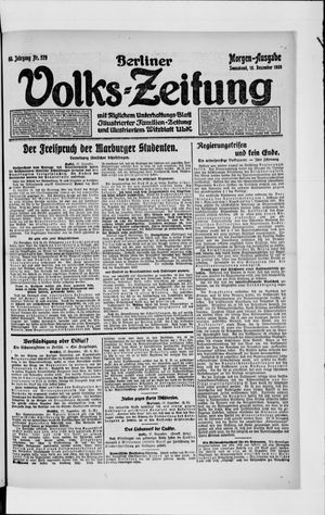 Berliner Volkszeitung vom 18.12.1920