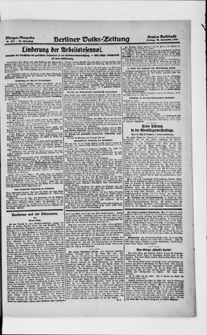Berliner Volkszeitung vom 24.12.1920