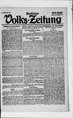 Berliner Volkszeitung vom 24.12.1920