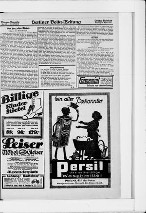 Berliner Volkszeitung vom 10.04.1921