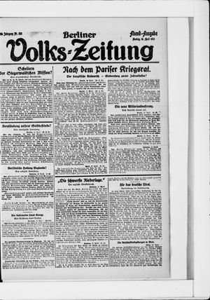 Berliner Volkszeitung vom 18.04.1921