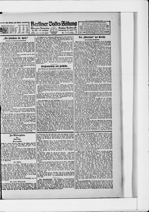 Berliner Volkszeitung on Apr 21, 1921