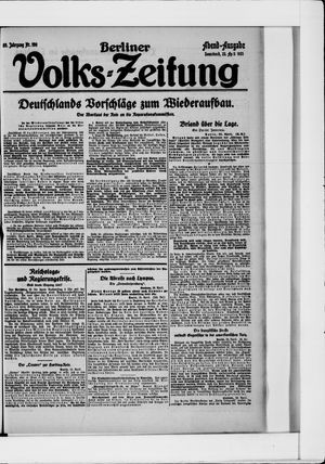Berliner Volkszeitung vom 23.04.1921