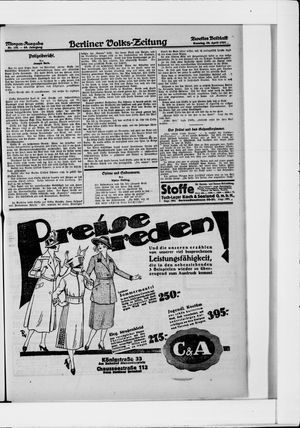 Berliner Volkszeitung vom 24.04.1921