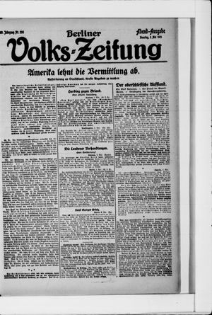 Berliner Volkszeitung vom 03.05.1921