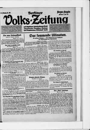 Berliner Volkszeitung on May 4, 1921