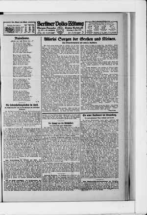 Berliner Volkszeitung vom 08.05.1921