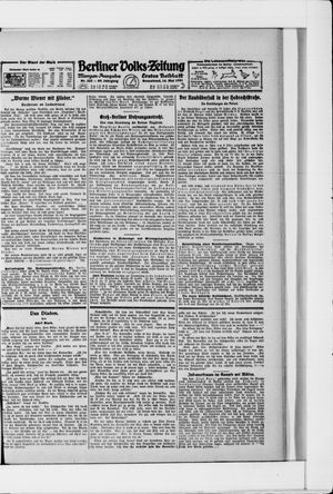 Berliner Volkszeitung on May 14, 1921