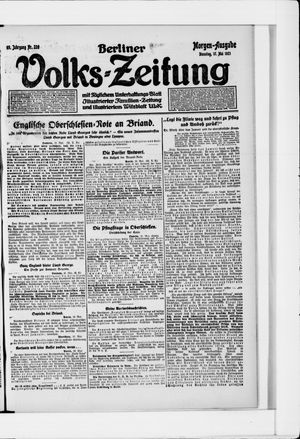 Berliner Volkszeitung on May 17, 1921