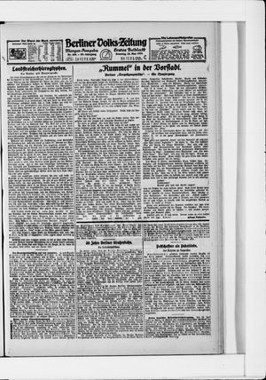 Berliner Volkszeitung on May 22, 1921