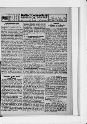 Berliner Volkszeitung on May 24, 1921