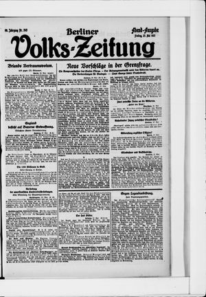 Berliner Volkszeitung vom 27.05.1921