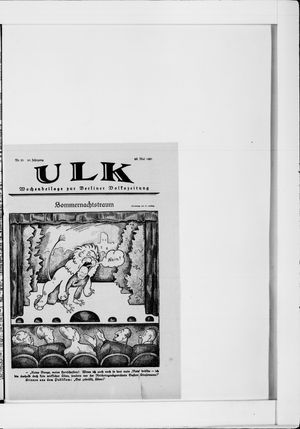 Berliner Volkszeitung on May 28, 1921
