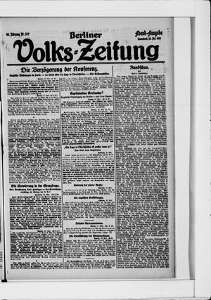 Berliner Volkszeitung vom 28.05.1921