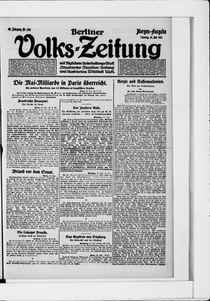 Berliner Volkszeitung on May 31, 1921