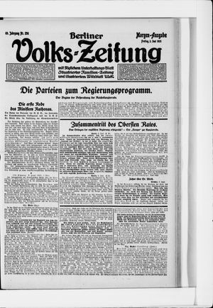 Berliner Volkszeitung vom 03.06.1921