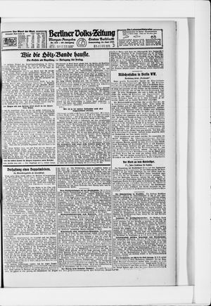 Berliner Volkszeitung vom 16.06.1921