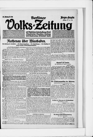 Berliner Volkszeitung on Jun 17, 1921