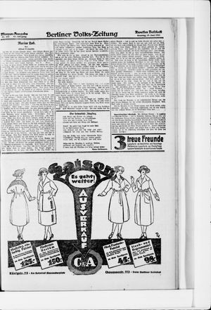 Berliner Volkszeitung vom 19.06.1921